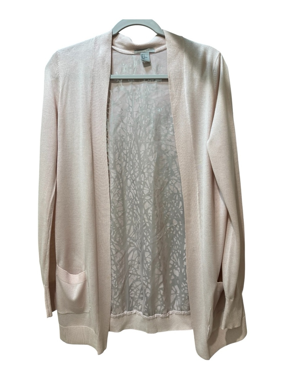 H&M Soft Blush Open-Front Women's Cardigan